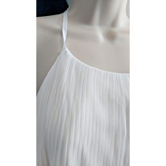 NWT Adrianna Papell AP1E207841 - Halter Sleeveless Formal Dress White Sz 12 - Picture 5 of 11